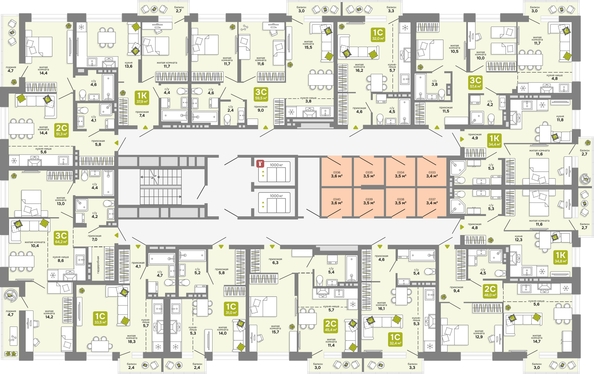 
  Продается 3-комн. квартира 59.5 м², в ЖК Счастливый квартал, дом 3. Фото 1.