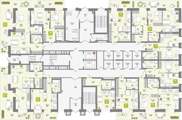 
  Продается 3-комн. квартира 62.2 м², в ЖК Счастливый квартал, дом 3. Фото 1.
