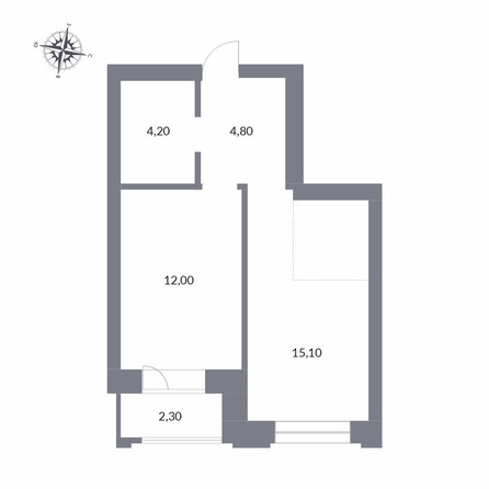 
  Продается 2-комн. квартира 38.4 м², в ЖК Державина, 50. Фото 1.