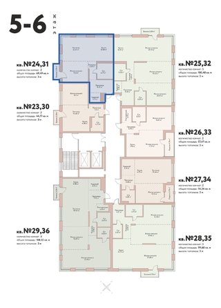 
  Продается 3-комн. квартира 69.49 м², в ЖК Флора и Фауна, 16а. Фото 2.