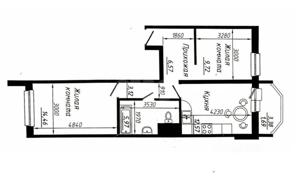 
  Продается 2-комн. квартира 54 м². Фото 28.