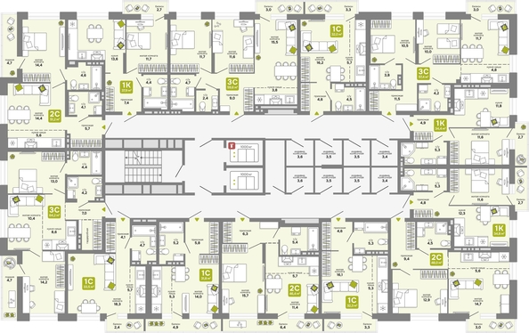 
  Продается 1-комн. квартира 37.9 м², в ЖК Счастливый квартал, дом 3. Фото 1.