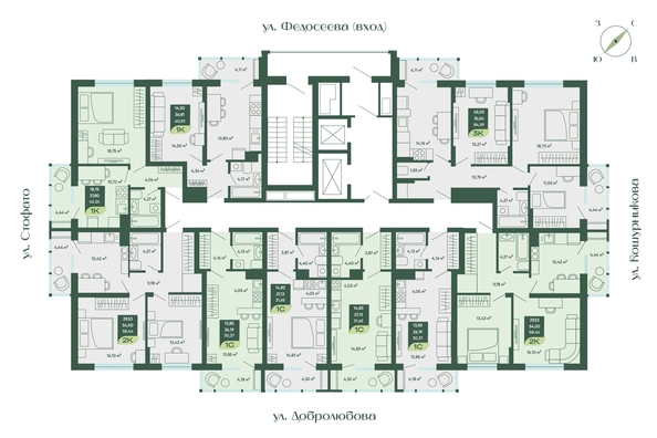 
  Продается студия 31.65 м², в ЖК Мичурин. Фото 1.