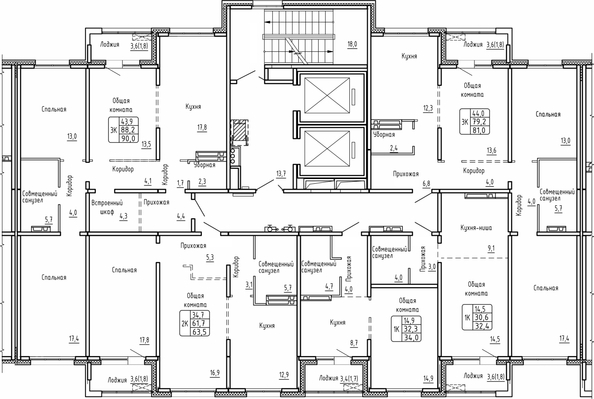 
  Продается 2-комн. квартира 63.5 м², в ЖК Самоцветы, Бирюза дом 2. Фото 1.