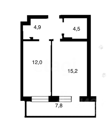 
  Продается 1-комн. квартира 44.4 м², в ЖК Сосны, б/с 4,3. Фото 8.