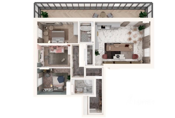 
  Продается 4-комн. квартира 160 м², в ЖК Михайловский. Фото 22.