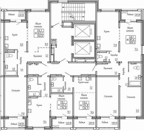 
  Продается 3-комн. квартира 89.3 м², в ЖК Самоцветы, Бирюза дом 1. Фото 1.