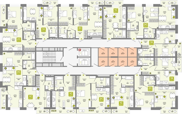 
  Продается 2-комн. квартира 51.2 м², в ЖК Счастливый квартал, дом 3. Фото 1.