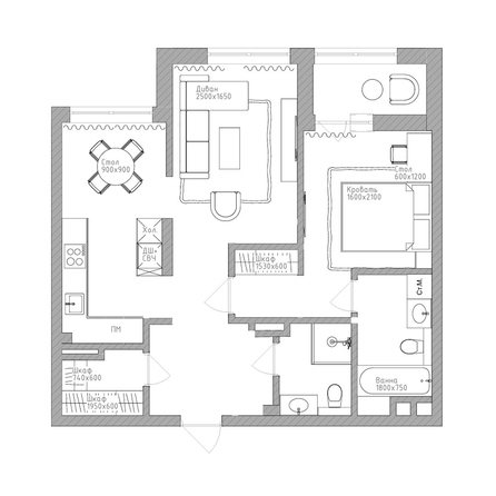 
  Продается 2-комн. квартира 63.8 м², в  Дом Нобель. Фото 1.