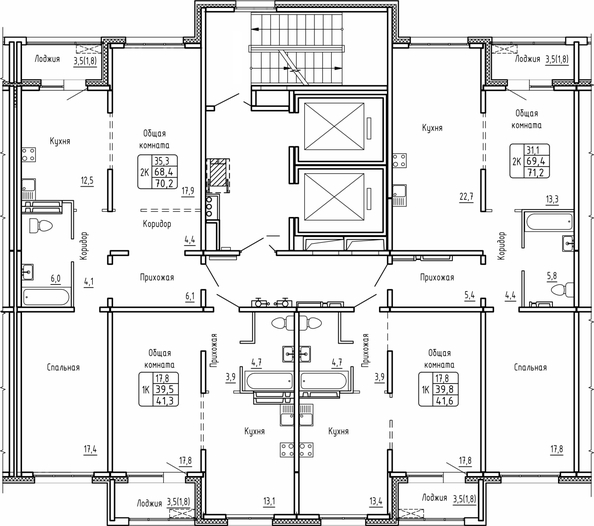 
  Продается 2-комн. квартира 70.2 м², в ЖК Самоцветы, Бирюза дом 1. Фото 1.