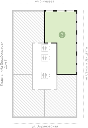 
  Продается 3-комн. квартира 148.1 м², в ЖК На Декабристов, дом 6. Фото 1.
