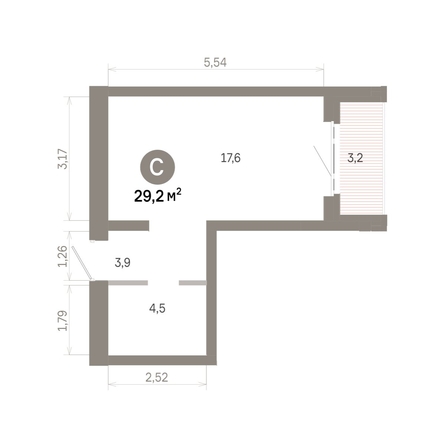 
  Продается студия 29.17 м², в  Квартал Молодость, дом 1. Фото 1.