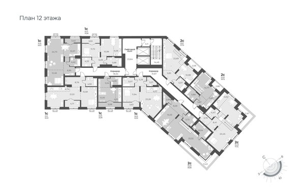 
  Продается 2-комн. квартира 91.92 м², в ЖК Рафинад, дом 2. Фото 1.