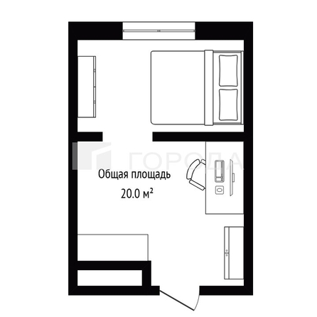 
  Продается студия 20 м². Фото 44.