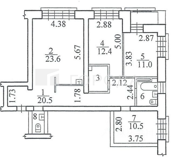 
  Продается 3-комн. квартира 87.5 м², в ЖК Красный проспект, дом 2. Фото 34.