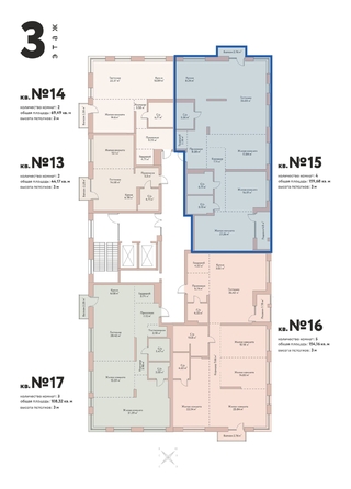 
  Продается 4-комн. квартира 159.68 м², в ЖК Флора и Фауна, 16а. Фото 2.
