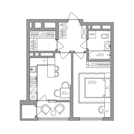 
  Продается 1-комн. квартира 43.2 м², в ЖК Беринг, дом 2. Фото 5.