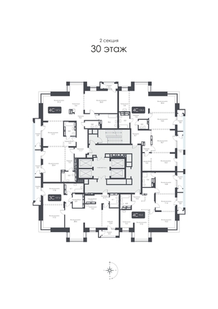 
  Продается 4-комн. квартира 126.6 м², в ЖК СИТИ ТАУЭРС, дом 2. Фото 37.