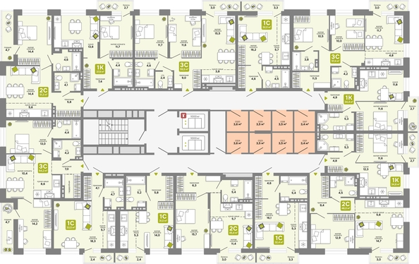 
  Продается 1-комн. квартира 34.4 м², в ЖК Счастливый квартал, дом 3. Фото 1.