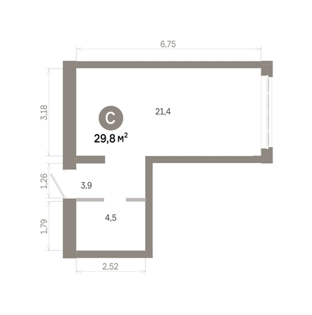 
  Продается студия 29.82 м², в  Квартал Молодость, дом 1. Фото 1.