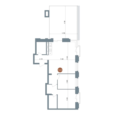 
  Продается 2-комн. квартира 83.7 м², в  19/56 Кварталы Телецентра, 4. Фото 1.