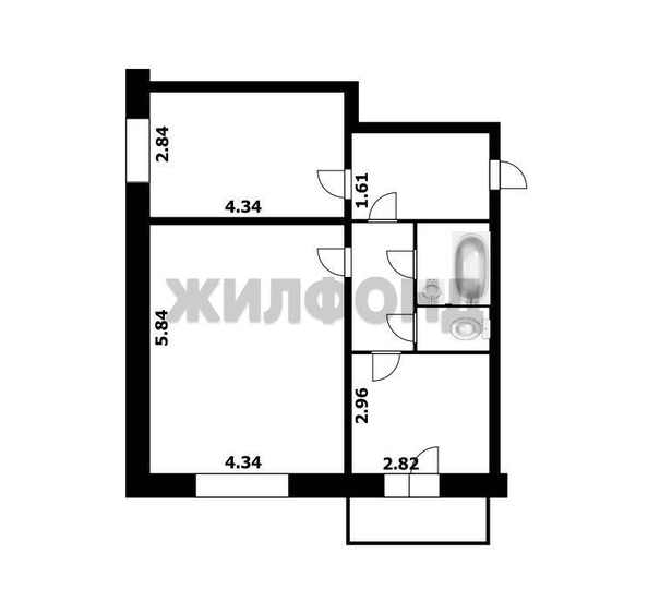
  Продается 2-комн. квартира 58.1 м². Фото 16.