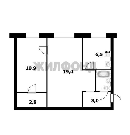 
  Продается 2-комн. квартира 45.5 м². Фото 1.