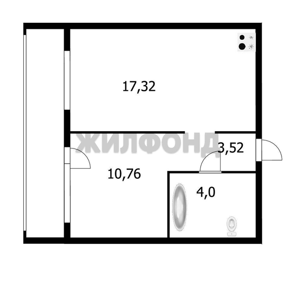 
  Продается студия 39 м². Фото 4.