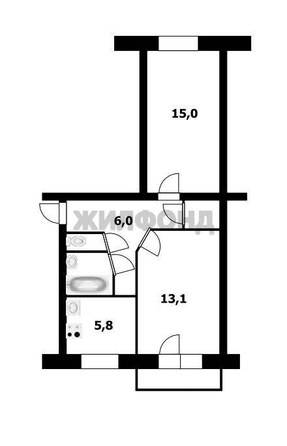
  Продается 2-комн. квартира 44.1 м². Фото 12.