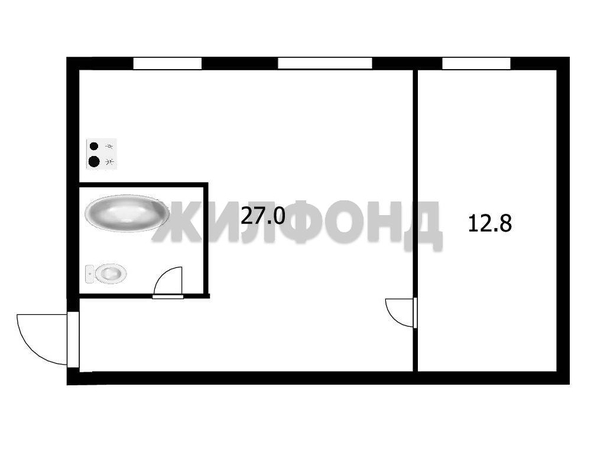 
  Продается 2-комн. квартира 43 м². Фото 9.