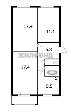 
  Продается 3-комн. квартира 61.4 м². Фото 22.