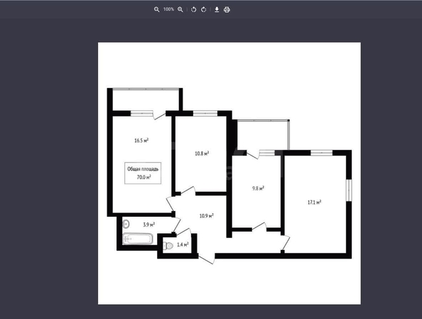 
  Продается 4-комн. квартира 70 м². Фото 5.