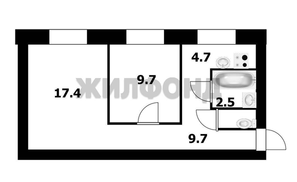 
  Продается 2-комн. квартира 40.2 м². Фото 18.