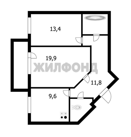 
  Продается 2-комн. квартира 60.5 м². Фото 1.