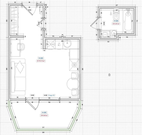 
  Продается студия 23 м². Фото 4.