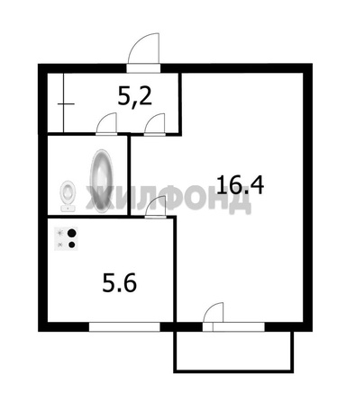 
  Продается 1-комн. квартира 29 м². Фото 11.