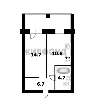
  Продается 1-комн. квартира 36.9 м². Фото 12.