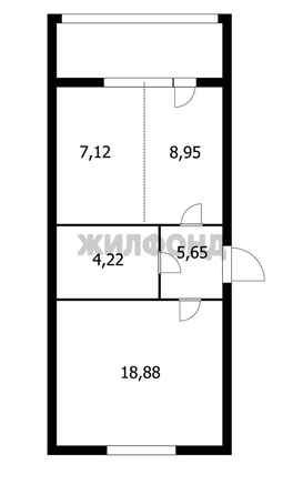 
  Продается 2-комн. квартира 44.4 м², в ЖК Фламинго, дом 16. Фото 12.