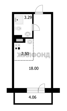 
  Продается 1-комн. квартира 25.1 м². Фото 10.