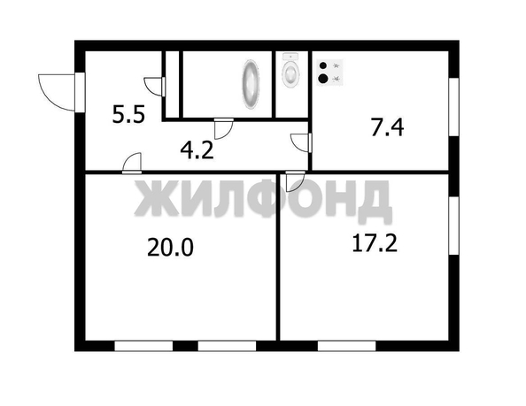 
  Продается 2-комн. квартира 59.5 м². Фото 2.