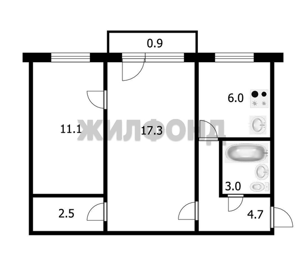 
  Продается комната 28 м². Фото 7.