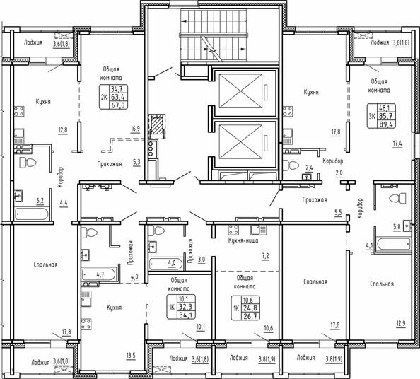
  Продается 3-комн. квартира 89.4 м², в ЖК Самоцветы, Бирюза дом 1. Фото 1.