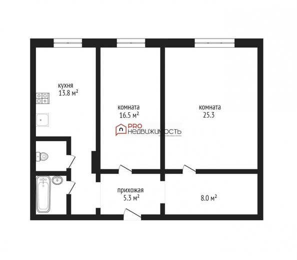 
  Продается 2-комн. квартира 75.8 м². Фото 19.