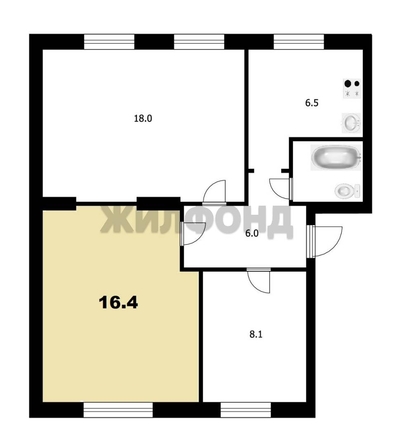 
  Продается комната 16.4 м². Фото 7.
