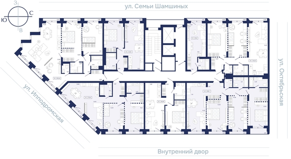 
  Продается 3-комн. квартира 100.1 м², в ЖК Юнити Центр. Фото 2.