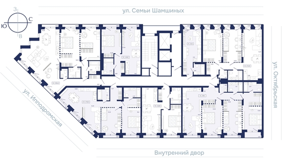 
  Продается 2-комн. квартира 102.44 м², в ЖК Юнити Центр. Фото 2.