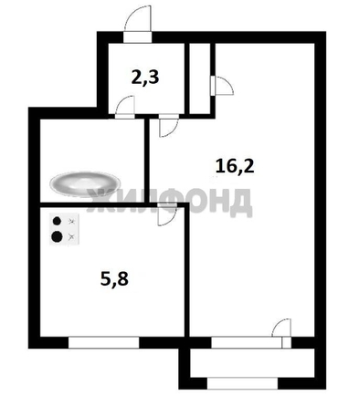 
  Продается 1-комн. квартира 27.9 м². Фото 7.