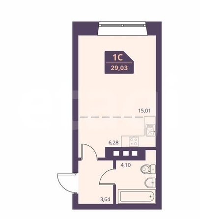 
  Продается студия 29 м². Фото 5.