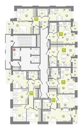 
  Продается 3-комн. квартира 74 м², в ЖК Счастливый квартал, дом 1. Фото 1.