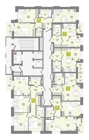 
  Продается студия 29.2 м², в ЖК Счастливый квартал, дом 1. Фото 1.